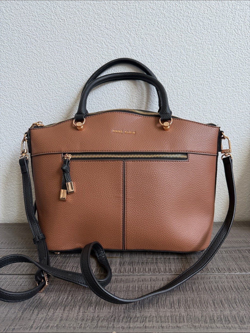Anne Klein Women's Brown Dome Satchel NWOT